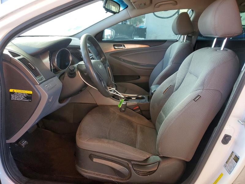 KMHEC4A40DA069062 - 2013 HYUNDAI SONATA WHITE photo 7