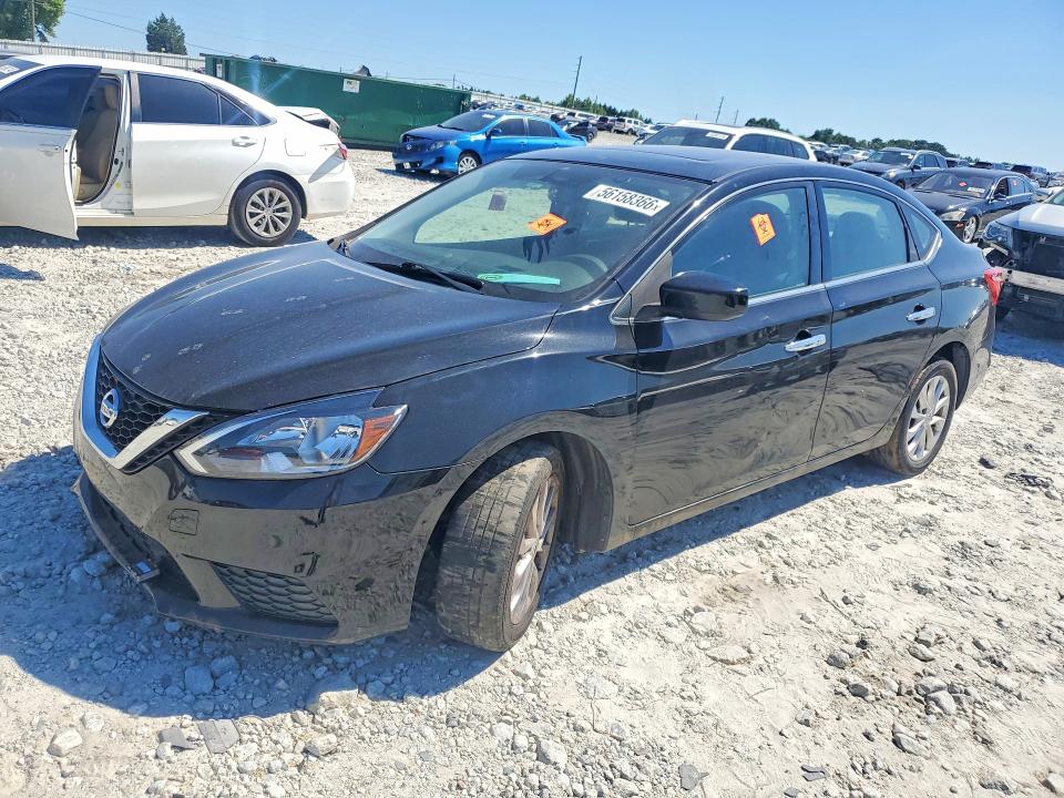3N1AB7APXJY317569 - 2018 NISSAN SENTRA BLACK photo 1