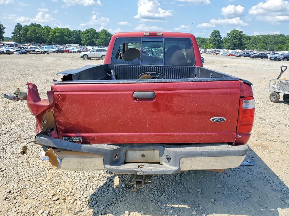 1FTYR14V92PB75359 - 2002 FORD RANGER Burgundipunane foto 6