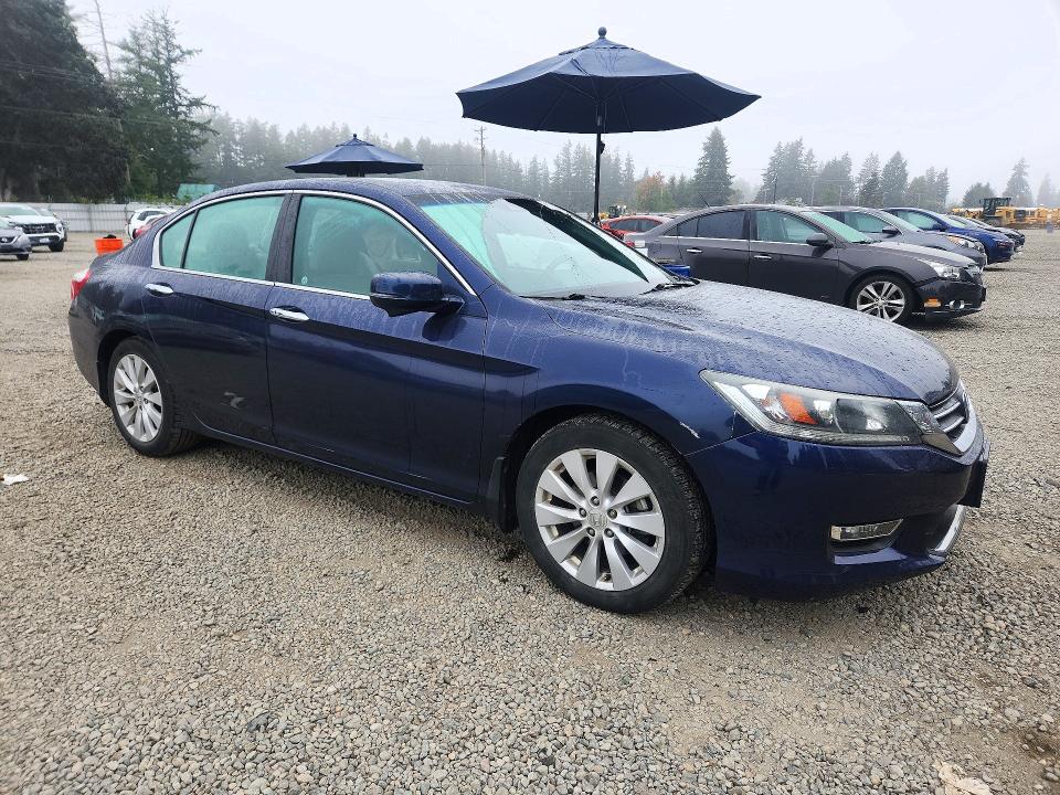 1HGCR2F80DA158366 - 2013 HONDA ACCORD Modrá fotografie 4